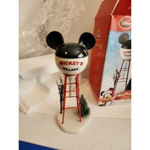 NIB DISNEY MICKEY'S MERRY CHRISTMAS VILLAGE WATER TOWER DEPARTMENT 56 NEW